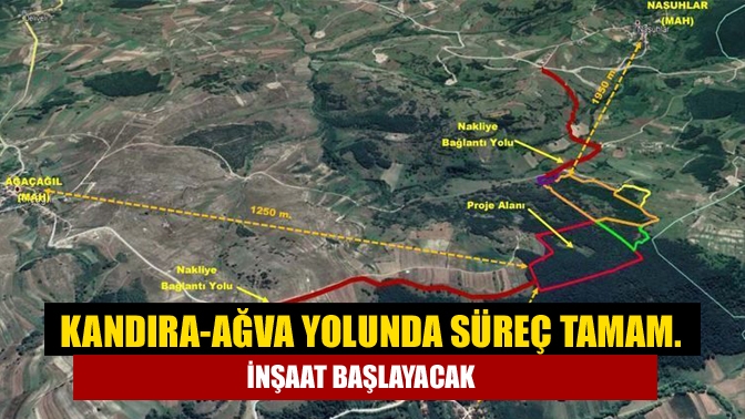 Karayolları Genel Müdürlüğü 1. Bölge Müdürlüğü Kandıra-Ağva yoluyla ilgili önemli