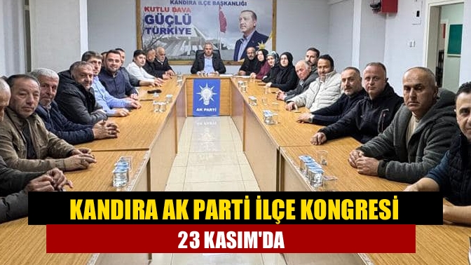 AK Parti Kandıra İlçe Kongresi Turan Güneş Kültür Merkezi'nde 23