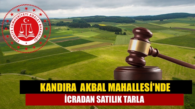 Kandıra Akbal Mahallesi'nde bulunan 1139 metrekare büyüklüğündeki tarla 120 bin