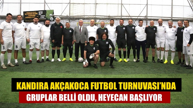 Kandıra Belediyesi, bu yıl ilk kez düzenlenen Akçakoca Futbol Turnuvası'nın