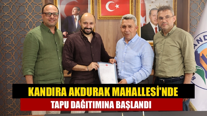Kandıra Belediyesi Akdurak Mahallesi 20 nolu uygulama alanında imar uygulama