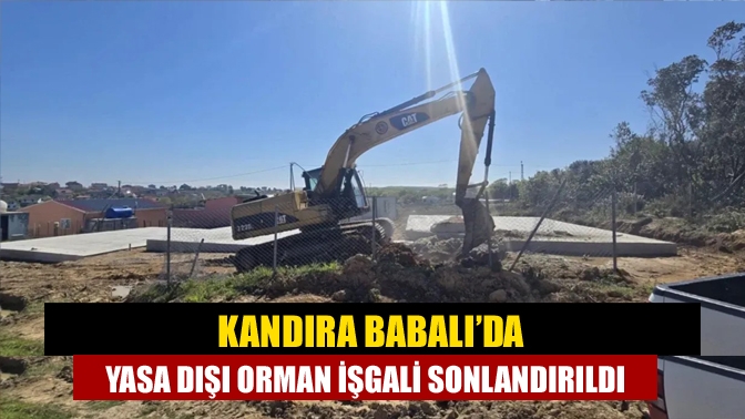 Kandıra Babalı Mahallesi’nde orman kanununa aykırı olarak inşa edilen 6