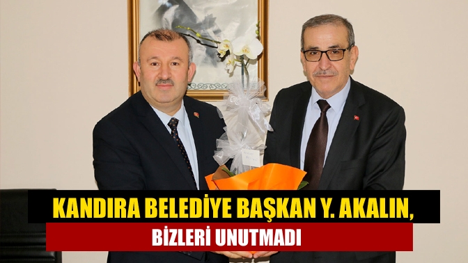 Kandıra Belediye Başkan Yardımcısı İsmail Akalın gazetemize anlamlı bir ziyaret