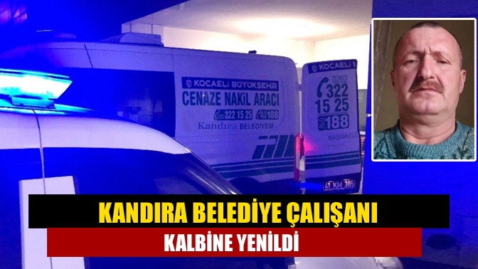 Kandıra Belediyesi personellerinden 49 yaşındaki Mustafa Babür, hayatını kaybetti. Babür
