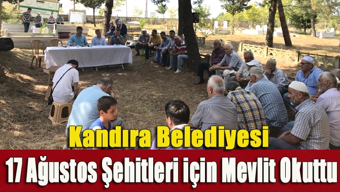 Kandıra Belediyesi, 17 Ağustos depreminde hayatını kaybeden vatandaşlar için belediye