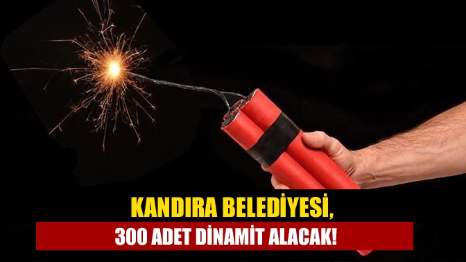 Kandıra Belediyesi, ilçede bulunan ve belediyenin işlettiği taşocağında kullanmak üzere