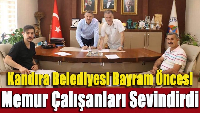 Kandıra Belediyesi ile (BEM-BİR-SEN) arasında Sosyal DengeTazminatı sözleşmesi imzalandı.