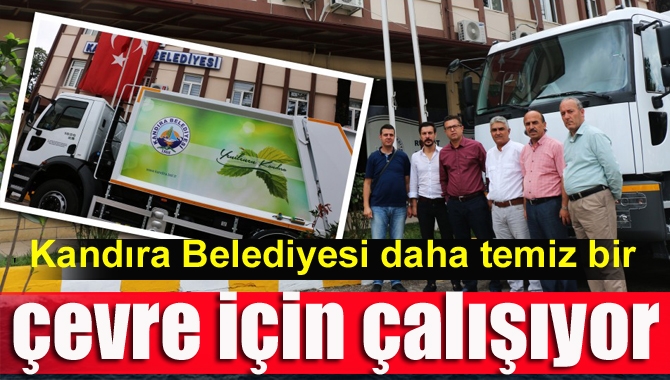 Çevre ve Şehircilik Bakanlığı tarafından hibe edilen çöp kamyonlarıyla birlikte