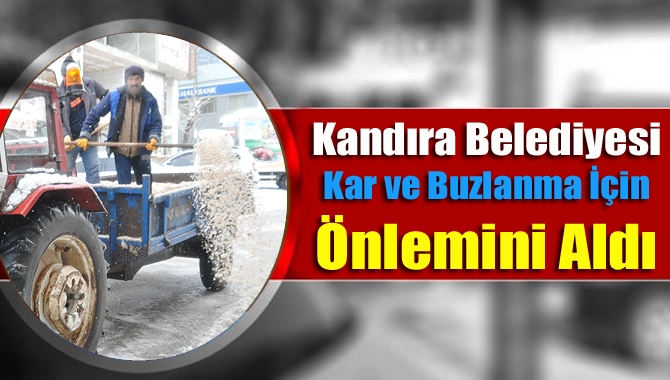 Kandıra Belediyesi Fen İşleri Müdürlüğü ekipleri kış hazırlıkları kapsamında yaklaşık