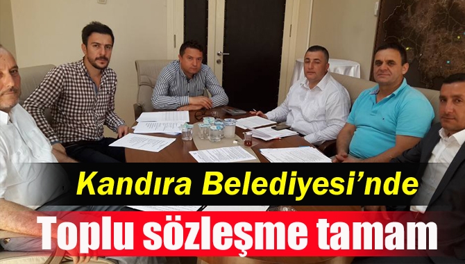 Hizmet-İş Sendikası’nın örgütlü olduğu Kandıra Belediyesi’nde toplu sözleşme imzalandı