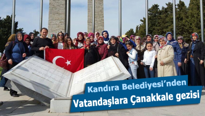 Kandıra Belediyesi tarafından düzenlenen Çanakkale Gezisi’ne 12 ayrı mahalleden katılan