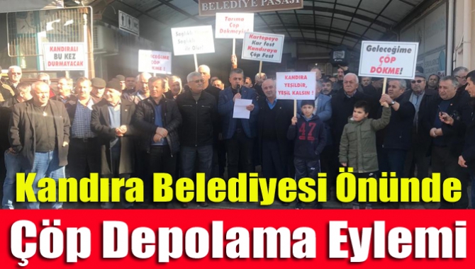 Kandıra sınırları içinde yapılacağı gündeme gelen çöp tesisine karşı çıkan