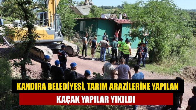 Kaçak ve plansız yapılaşmayla mücadele kapsamında harekete geçen Kandıra Belediyesi,