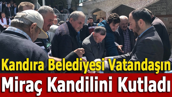 Kandıra Belediyesi Miraç Kandili dolayısıyla, Şefik Cami başta olmak üzere