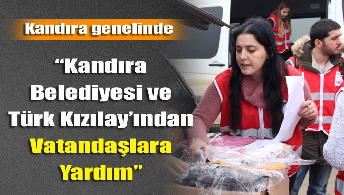 Kandıra Belediyesi ile Türk Kızılay’ının gerçekleştirdiği program dahilinde Kandıra genelindeki