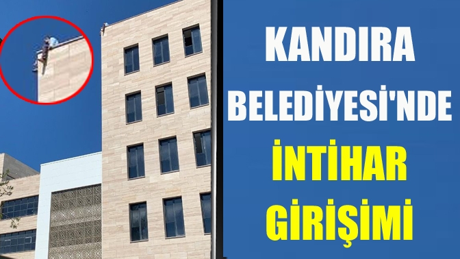 Kandıra'da yapımında sona yaklaşılan yeni hizmet binasının çatı katına çıkan
