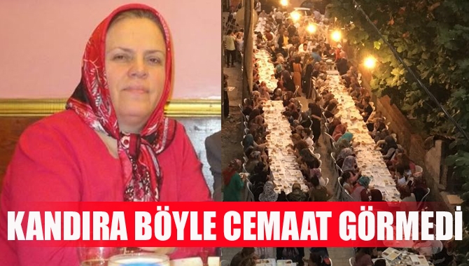 7 gün önce vefat eden Havva Gödek için iftar verilerek