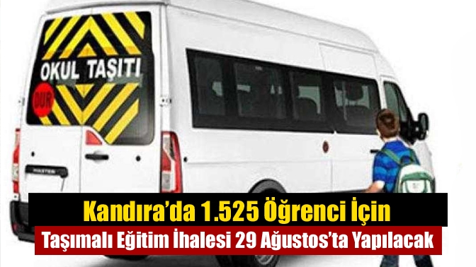 Kandıra’da 29 Ağustos’ta, 1.525 öğrencinin 18 okula taşınması için taşımalı
