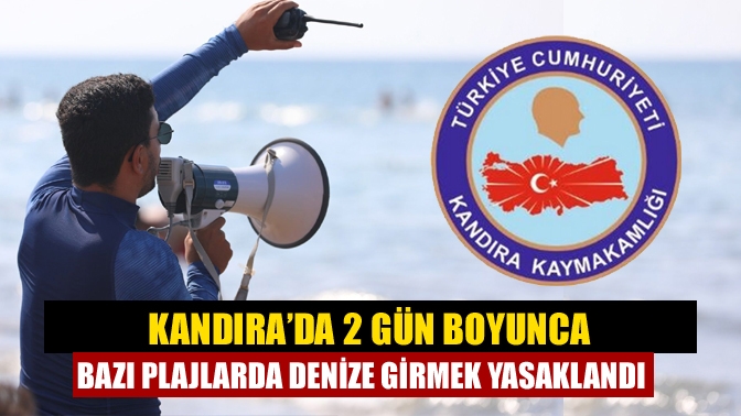Kandıra'da bazı plajlarda olumsuz hava koşulları nedeniyle Cuma  ve