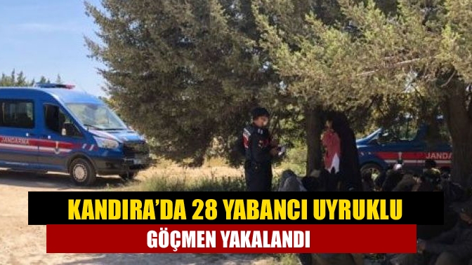 Kandıra’da yapılan denetimler sırasında, farklı uyruklarda toplamda 28 yabancı uyruklu
