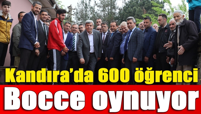 Kocaeli Büyükşehir Belediyesi, Kandıra’da Kapalı Bocce sahası kurdu. Kapalı saha