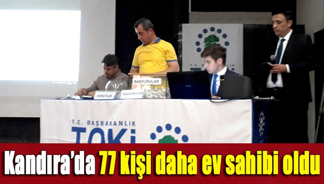 Kandıra Emekli Konut Projesi kapsamında yer alan 77 konut için