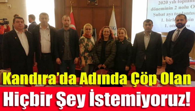 Kandıra Belediye Meclisi Şubat ayı oturumunda, Cumhuriyet Halk Partisi meclis