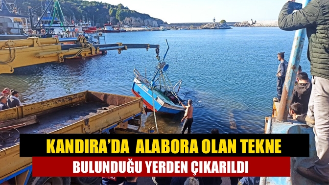 Kandıra’da, alabora olması sonucu 1 kişinin kaybolduğu, 1 kişinin kurtarıldığı