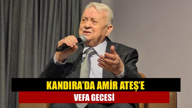 Kandıra’da “Biz Kandırayız Şiir Topluluğu” tarafından, usta bestekar Amir Ateş’e