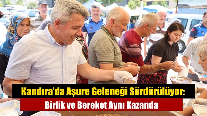 Kandıra Belediyesi, Muharrem Ayı dolayısıyla geleneksel aşure ikramını Çarşamba günü