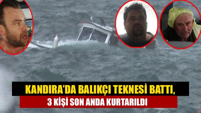 Kandıra Dikili açıklarında sabah saatlerinde meydana gelen olayda, avlanmaya çıktığı