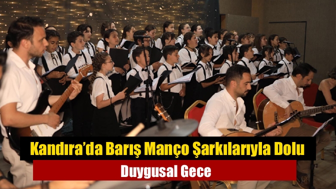 Kandıra Ortaokul Korosu, dört okulun katılımıyla Barış Manço Şarkıları Konseri