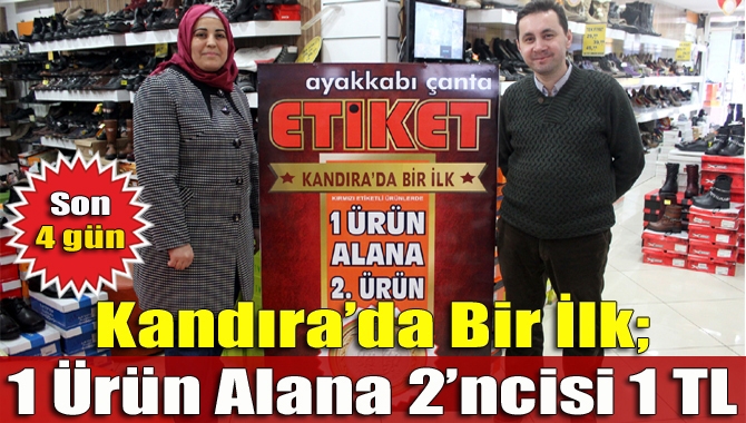 Ayakkabı sektöründe Kandıra’nın en çok tercih edilen mağazası olan Etiket
