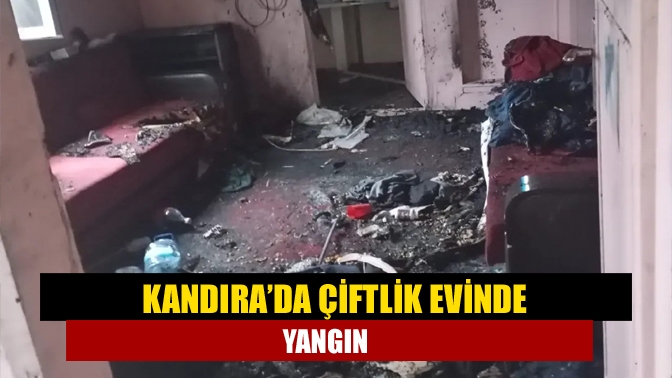 Kandıra Akçaova Akıncı Yolu üzerinde bulunan bir çiftlikte çıkan yangın,