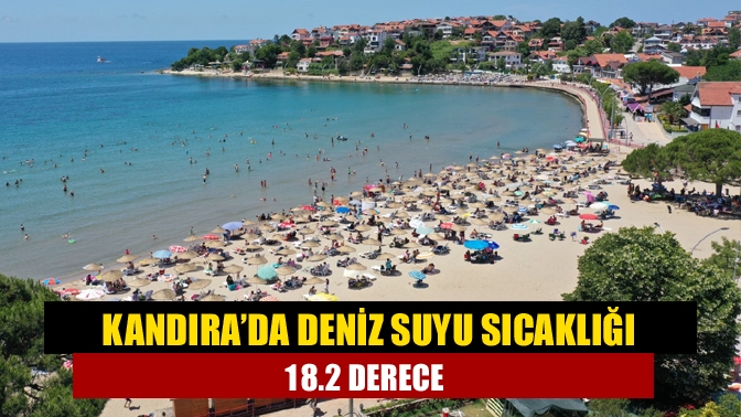 Kandıra Kefken açıklarında deniz suyu sıcaklığı 18.2 dereceye ulaştı. Hafta