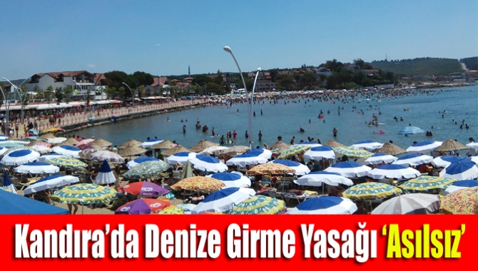 Bazı internet haber sitelerinde Kandıra sahillerinde 3 gün denize girmenin