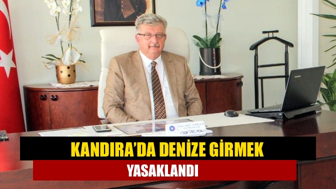 Kandıra'da olumsuz hava şartları sebebiyle tüm plajlarda denize girmek yasaklandı.