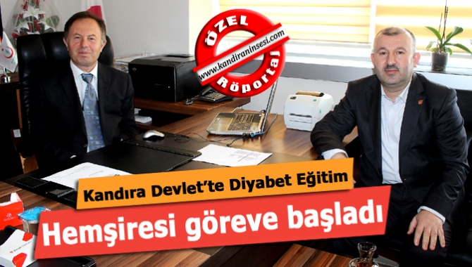 M. Kazım Dinç Kandıra Devlet Hastanesi Başhekimi Muhammet Güler, diyabet