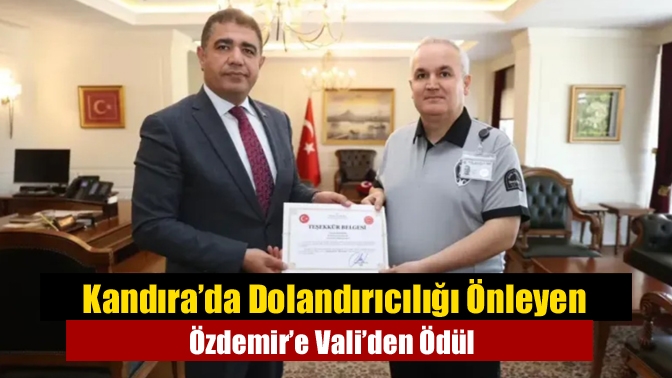 Güvenlik görevlisi Ertürk Özdemir, Kandıra’da görev yaptığı dönemde banka müşterisini