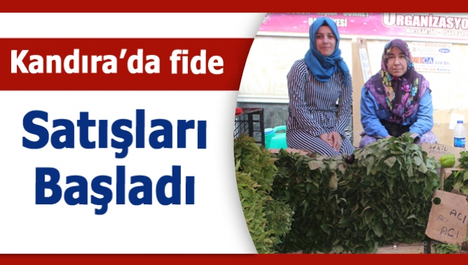 Kandıra’da cumartesi günleri kurulan köylü pazarında fide satışları başladı. Özellikle