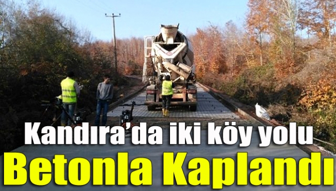 Kocaeli Büyükşehir Belediyesi Kandıra’da iki mahalleyi beton yolla birbirine bağladı