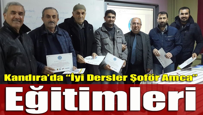 Trafikte sorumluluk hareketi kapsamında yürütülen “İyi Dersler Şoför Amca” projesi