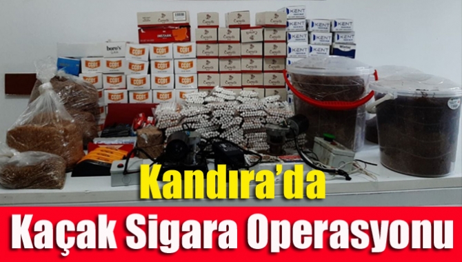 Kocaeli İl Jandarma Komutanlığı ekipleri tarafından Kandıra’da bulunan bir ev