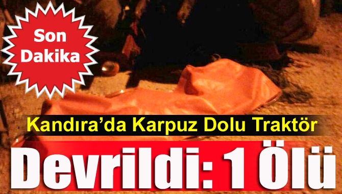 Tarlasındaki karpuzları topladıktan sonra satmaya giderken direksiyon hakimiyetini kaybeden Mehmet