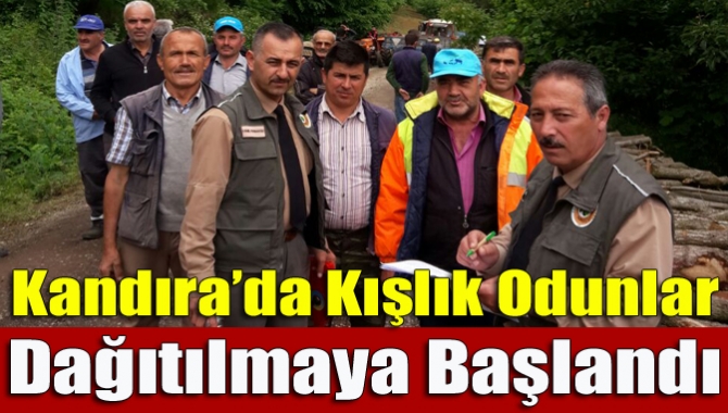 Kandıra Orman İşletme Şefliği 2017 yılında köylere zati yakacak odunlarını