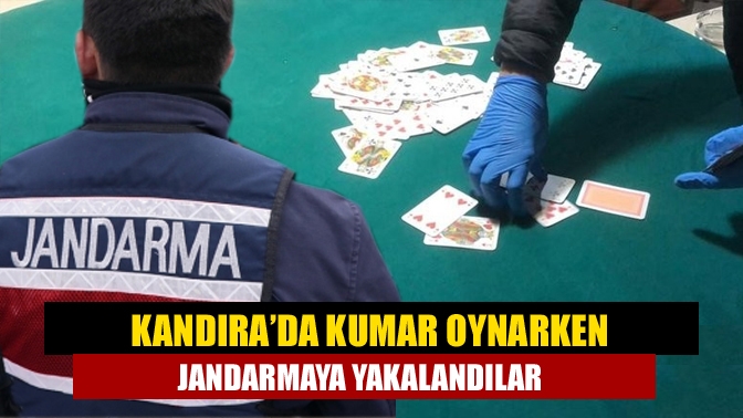 Kandıra'’da bir işyerinde kumar oynatıldığı ihbarını alan Jandarma ekipleri söz