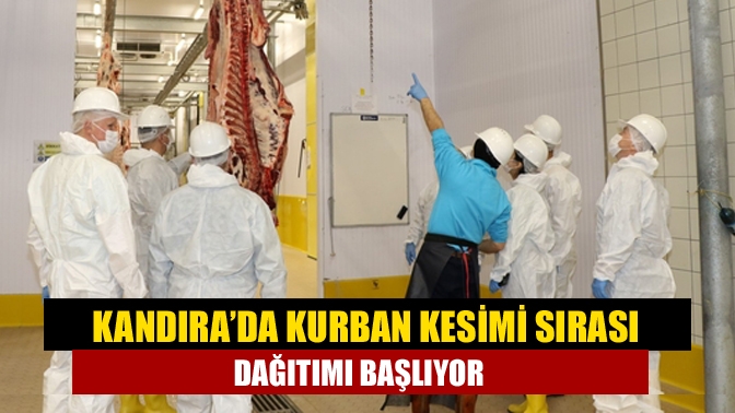 Kocaeli Büyükşehir Belediyesi tarafından Kandıra mezbahasında Kurban Bayramı için sıra