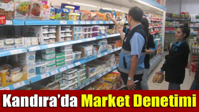 Kandıra Belediyesi Zabıta Müdürlüğü ekipleri, ilçedeki marketlerde ürünlerin fiyat ve