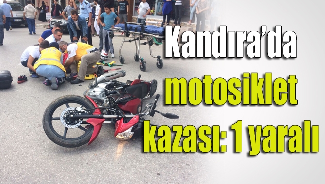 Kandıra’da meydana gelen kazada motosikletinin direksiyon hakimiyetini kaybeden sürücüsü kaza