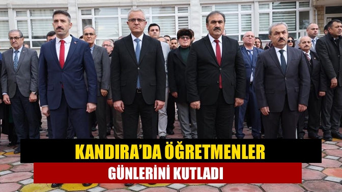 Kandıra’da görev yapan öğretmenler, 24 Kasım Öğretmenler Günü nedeniyle düzenlenen